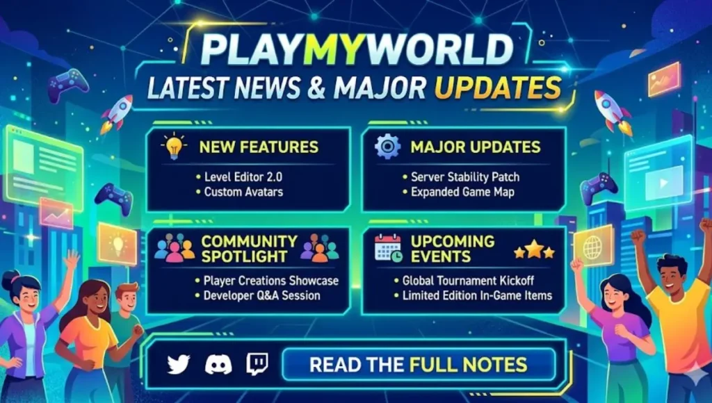 PlayMyWorld Latest News and Major Updates