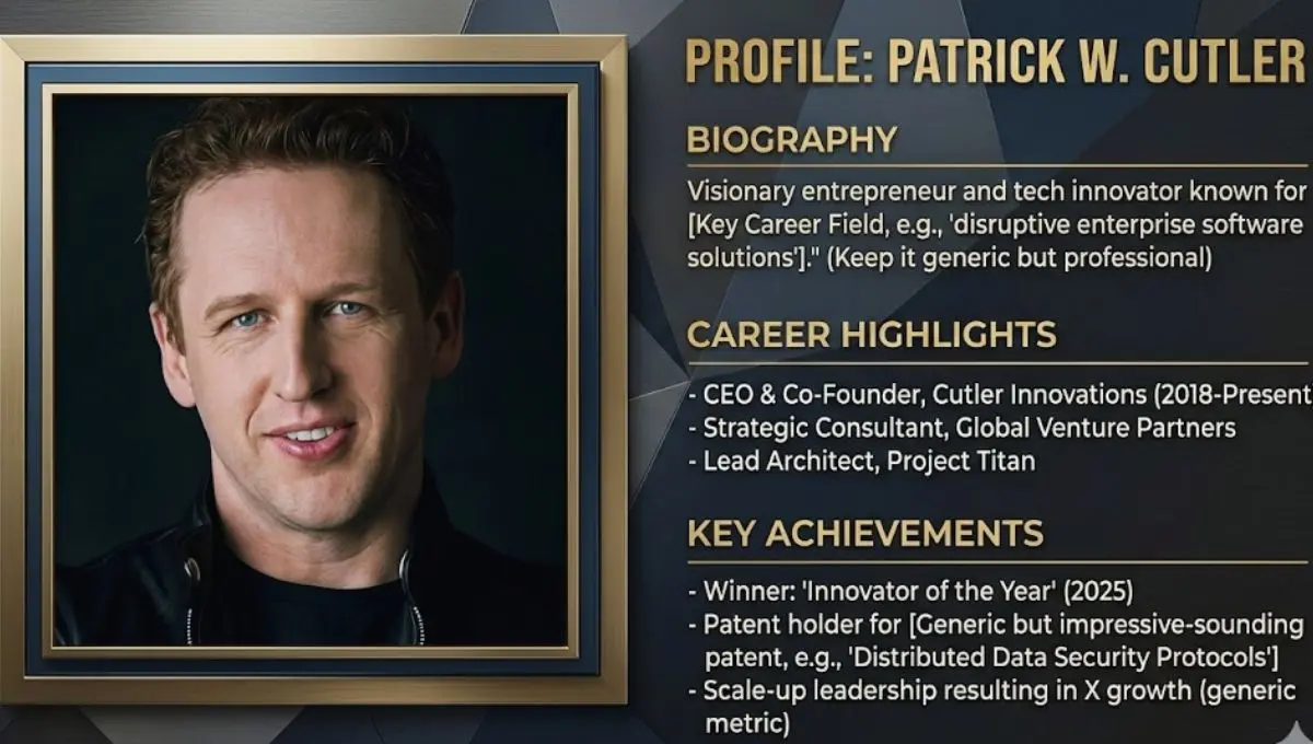 Patrick W Cutler Net Worth 2026